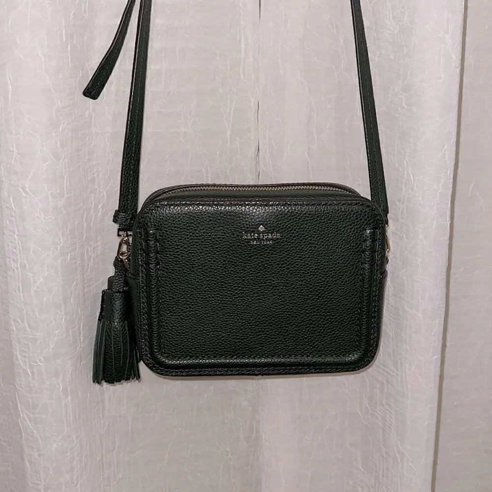 kate spade Orchard Street Winter Green Genuine Leather Small Crossbody Bag